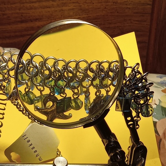 Necklace Blue beads on silver chain โ๏ธ starfish seashells - Picture 4 of 9